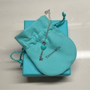 Tiffany & Co. Heart Key Charm and Chain